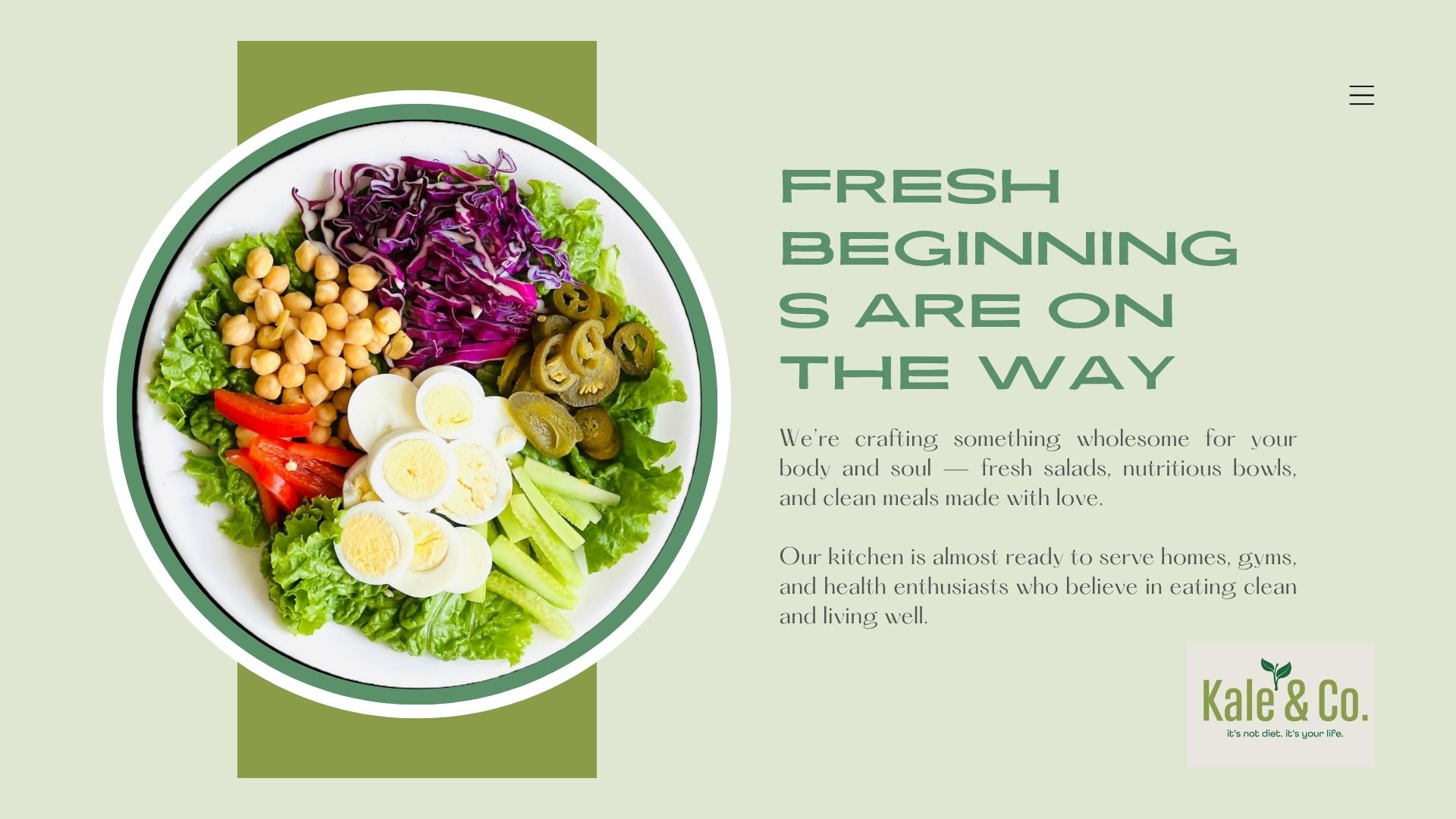 Kale and Co Landing Page